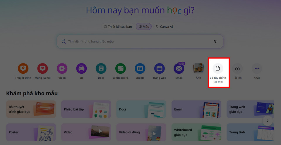 Mở file thiết kế trên Canva