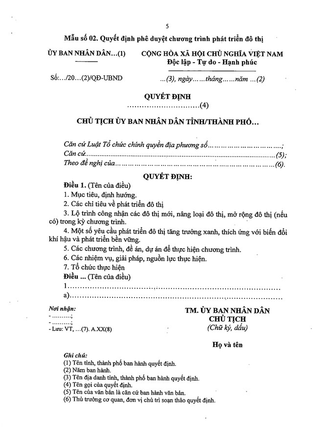Các MẪU ĐỀ CƯƠNG liên quan đến thực hiện phát triển đô thị, đô thị xanh- Ảnh 5.