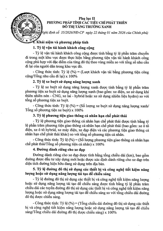 Hướng dẫn PHƯƠNG PHÁP TÍNH các tiêu chí phát triển đô thị xanh- Ảnh 2.