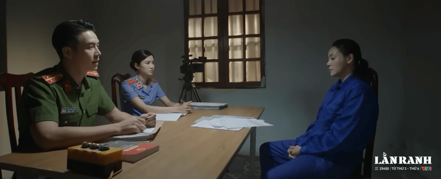 Mỹ Trinh khai báo tại cơ quan điều tra về mối quan hệ với ông Sách trong phim Lằn ranh.
