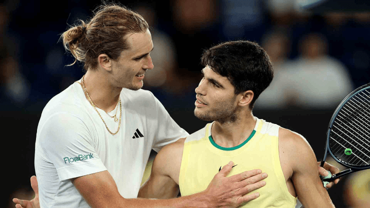 Alcaraz và Zverev tại Australian Open 2024