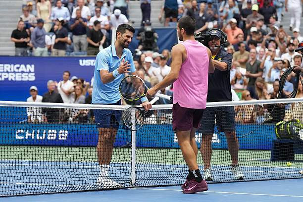 Novak Djokovic và Carlos Alcaraz tại trận chung kết