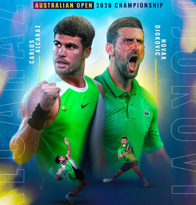 Trận chung kết lịch sử giữa Alcaraz và Djokovic tại Australian Open 2026