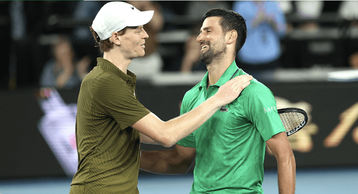 Jannik Sinner thất bại trước Novak Djokovic tại Australian Open