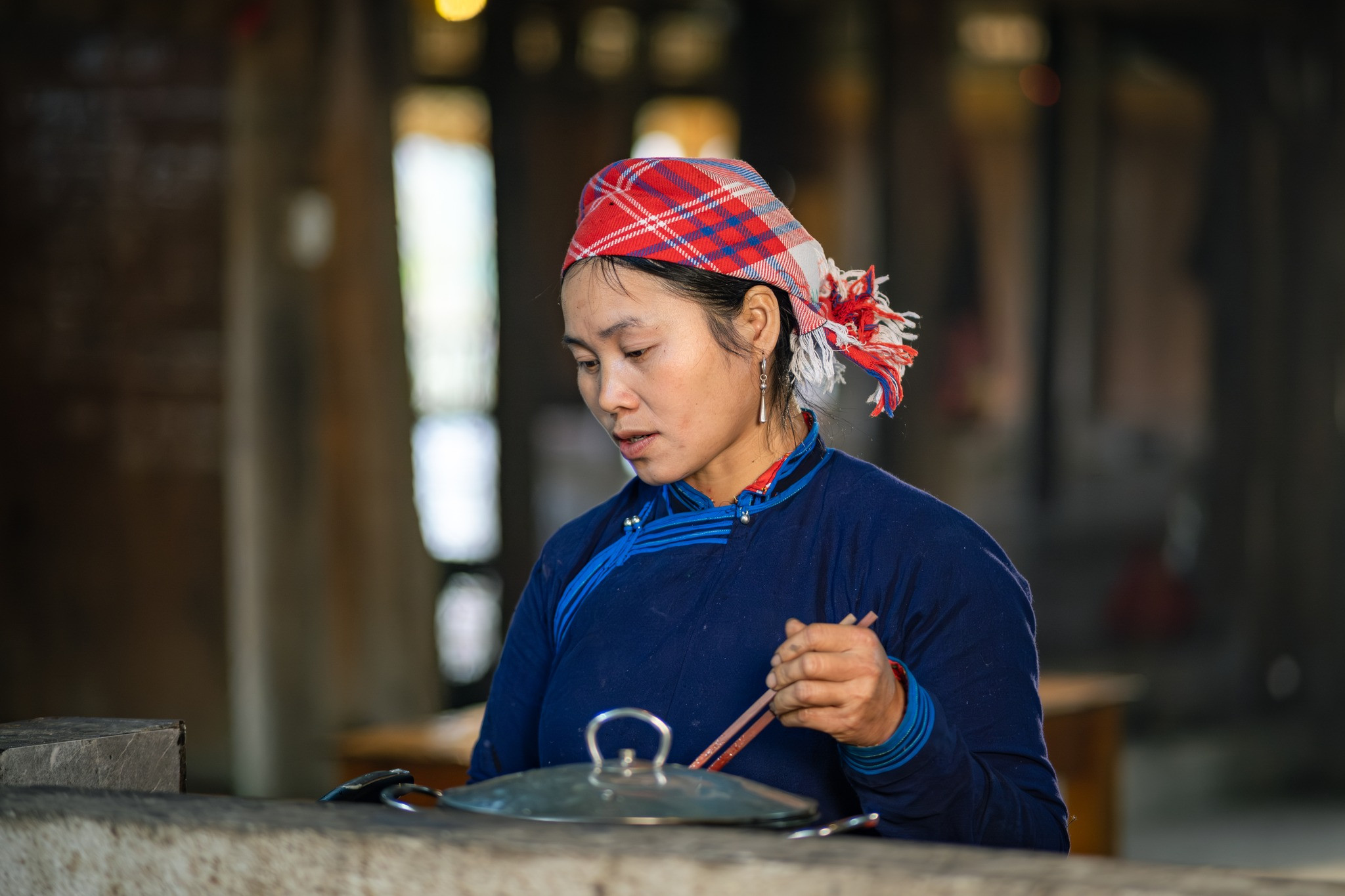 Chị Vàng Thị Thông tại Bản Liền
