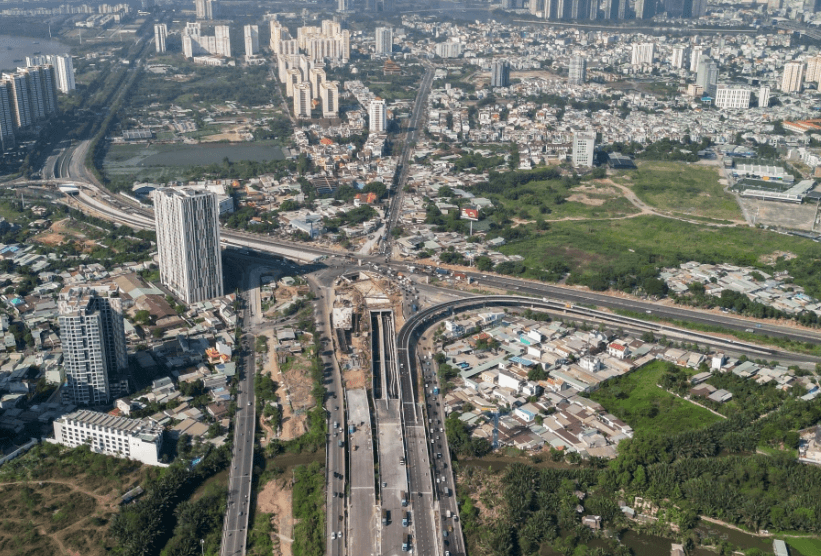 Phối cảnh toàn cảnh nút giao An Phú dự kiến hoàn thành năm 2026