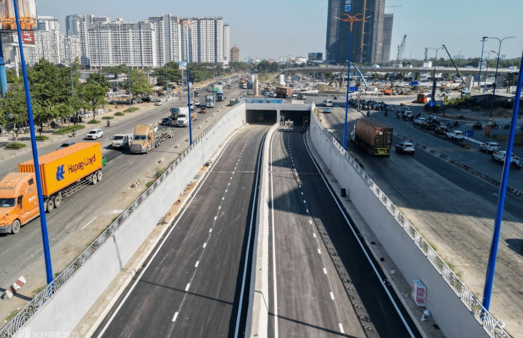 Hầm chui HC1-02 tại nút giao An Phú chính thức thông xe ngày 2/2/2026