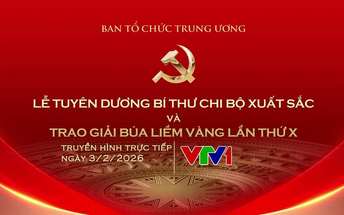 Lễ tuyên dương Bí thư Chi bộ xuất sắc và trao Giải Búa liềm Vàng lần thứ X năm 2025