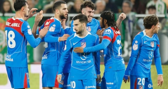 Atletico Madrid ăn mừng chiến thắng giòn giã trước Real Betis