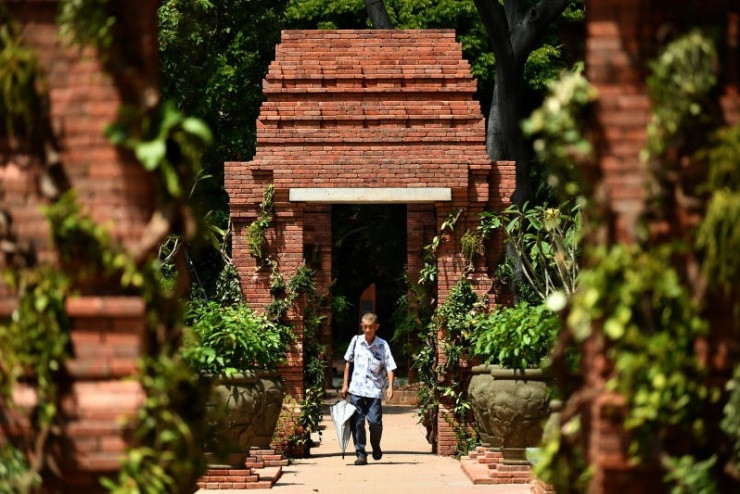 Vườn Sang Nila Utama tại Công viên Fort Canning mang phong cách kiến trúc cổ điển