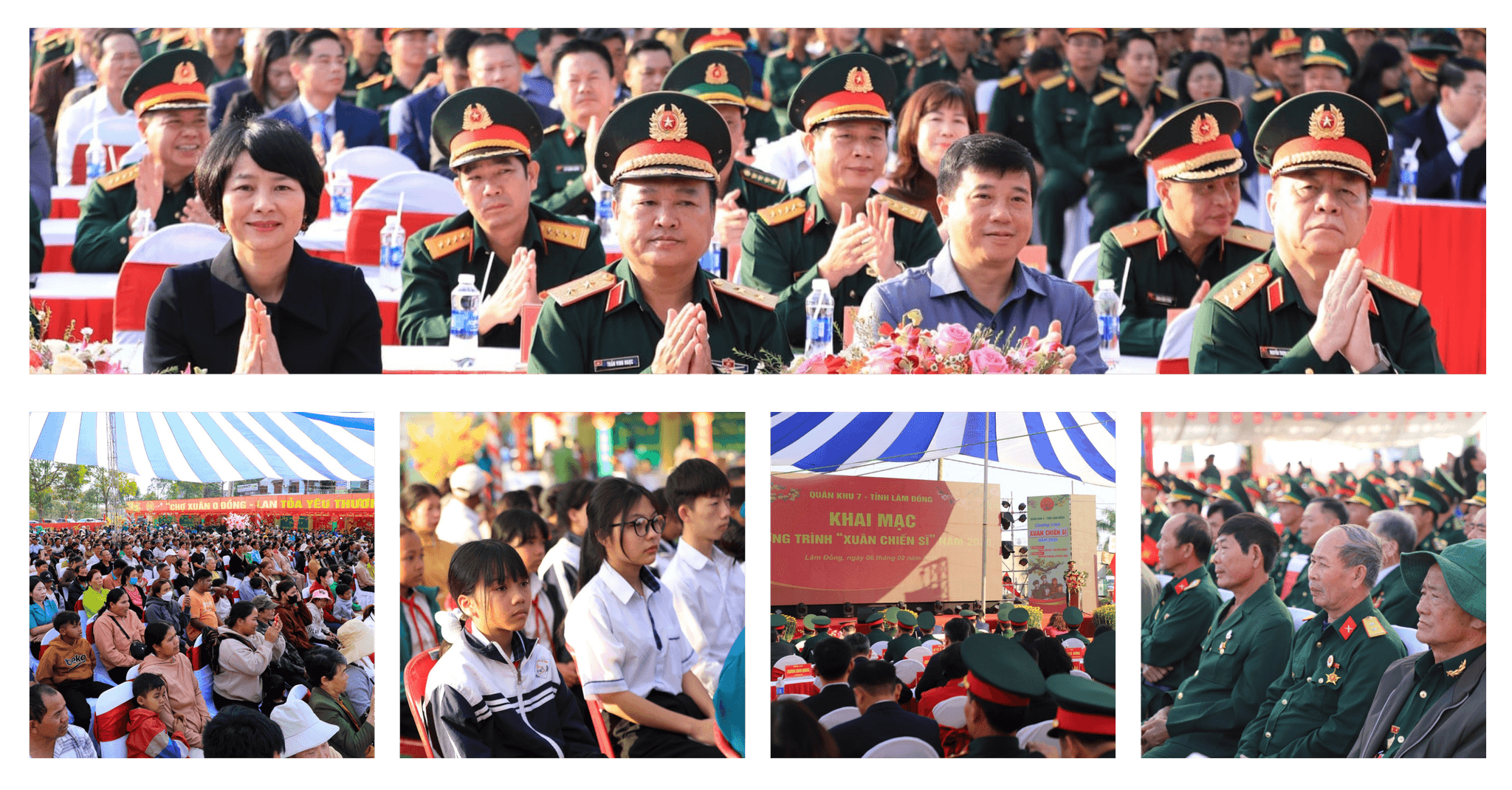 Lễ khai mạc Chương trình Xuân Chiến sĩ 2026 diễn ra trong không khí trang trọng, ấm cúng