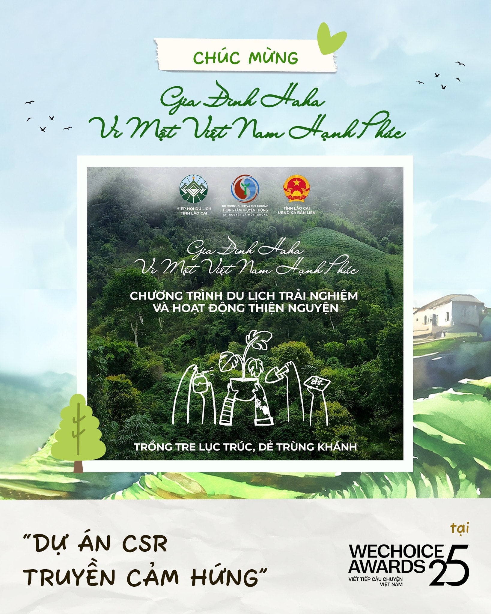 Đại diện chương trình nhận giải thưởng tại WeChoice Awards