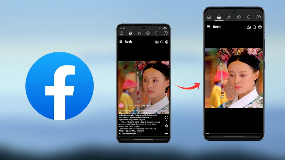 Phần mô tả video Facebook che khuất nội dung