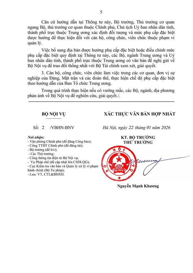 Hướng dẫn thực hiện chế độ phụ cấp đặc biệt đối với cán bộ, công chức, viên chức và lực lượng vũ trang- Ảnh 5.