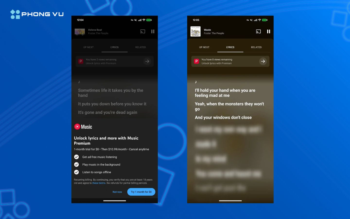 youtube music bat dau thu phi nguoi dung 2