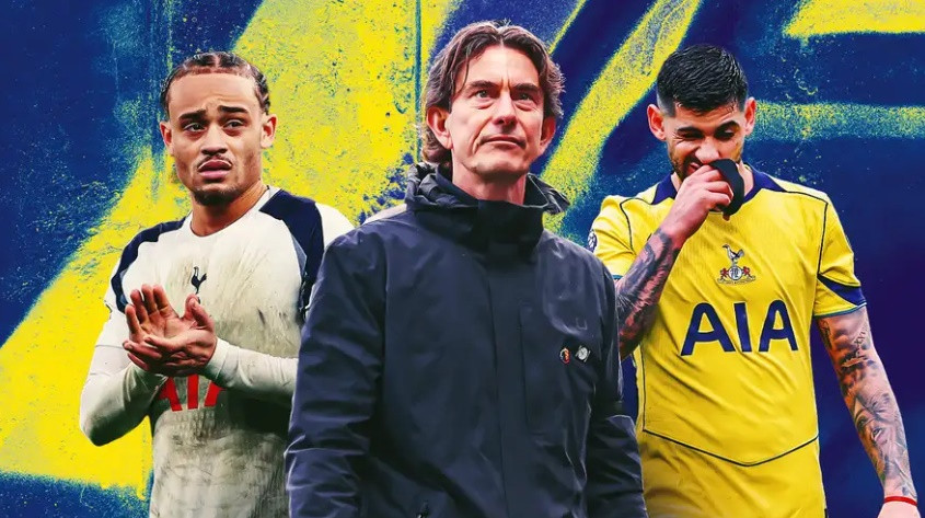 HLV Thomas Frank đang gây thất vọng lớn tại Tottenham Hotspur với thành tích bết bát.