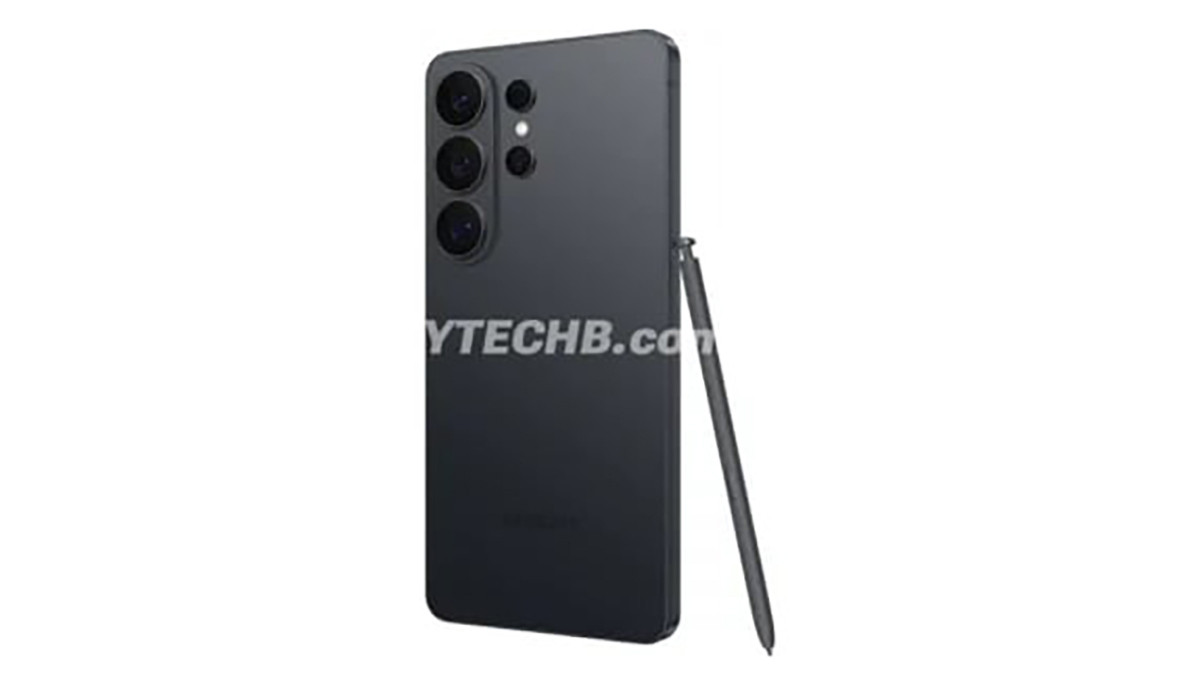 Cận cảnh các góc cạnh của Galaxy S26 Ultra màu đen