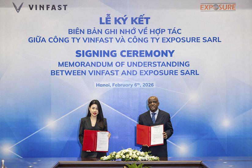 Lễ ký kết giữa VinFast và Exposure SARL tại Congo
