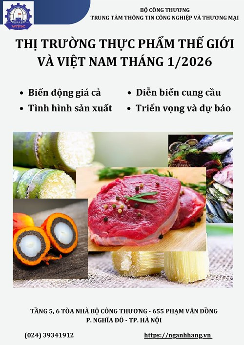 Báo cáo thị trường thực phẩm thế giới và Việt Nam tháng 1 năm 2026