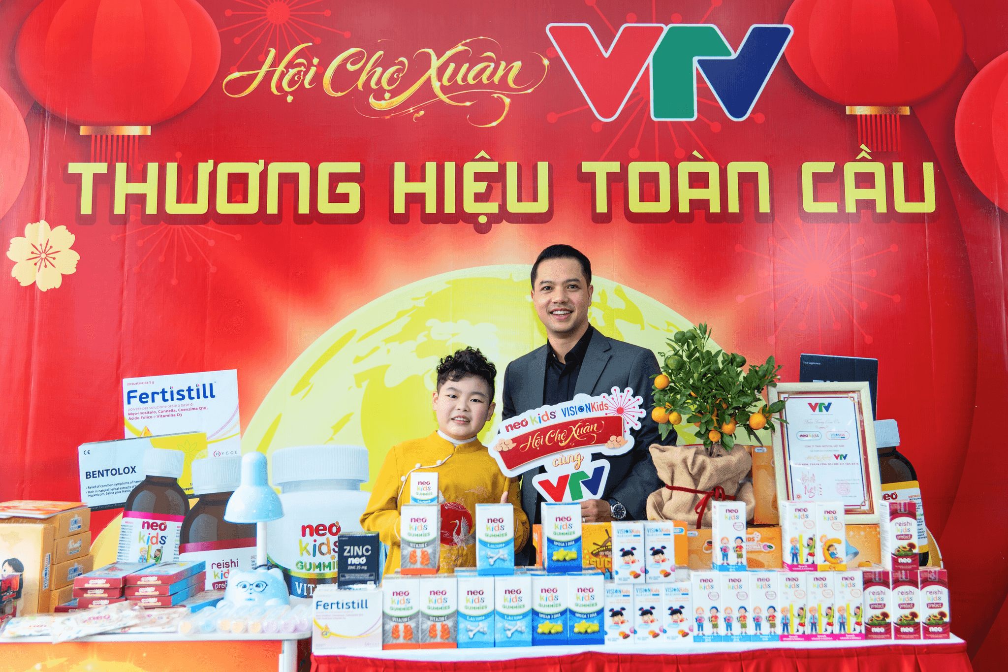 Gian hàng Neo Kids và Vision Kids tại Hội chợ Xuân VTV 2026