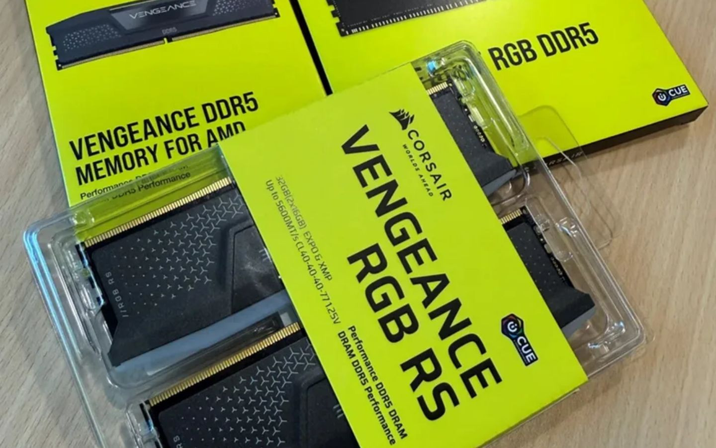 Hình ảnh bao bì mới của RAM Corsair Vengeance DDR5