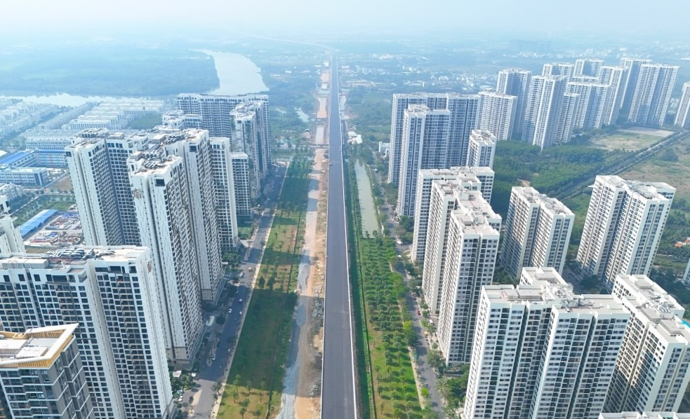 Vành đai 3 TP. HCM đoạn đi qua đại đô thị của Vinhomes