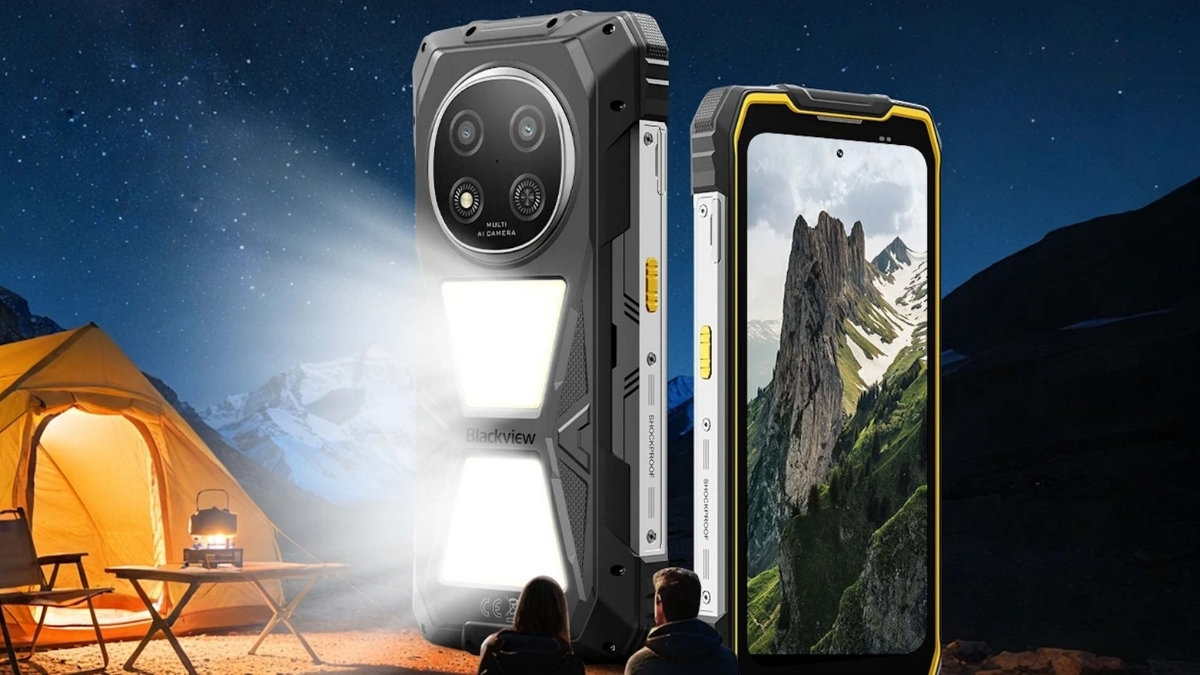Blackview Rock 2 Pro với viên pin 15,000 mAh và đèn LED 400 lumen