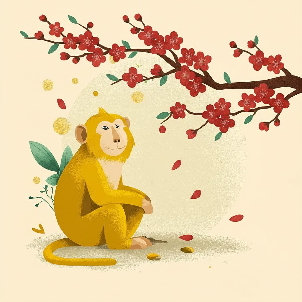 Vận trình tuổi Thân có sự tăng trưởng nhẹ trong ngày mùng 1 Tết.