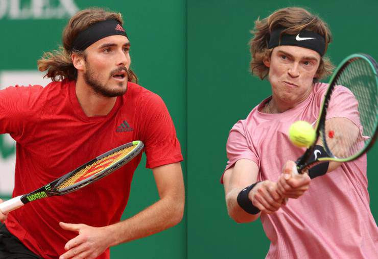 Rublev (bên phải) là đối thủ được đánh giá cao tại giải ATP 500 đang diễn ra ở Doha
