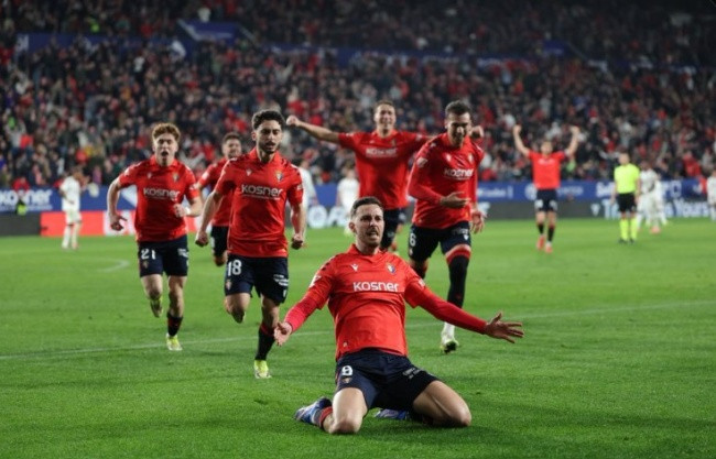 Raul Garcia ghi bàn thắng quyết định phút 90 cho Osasuna.