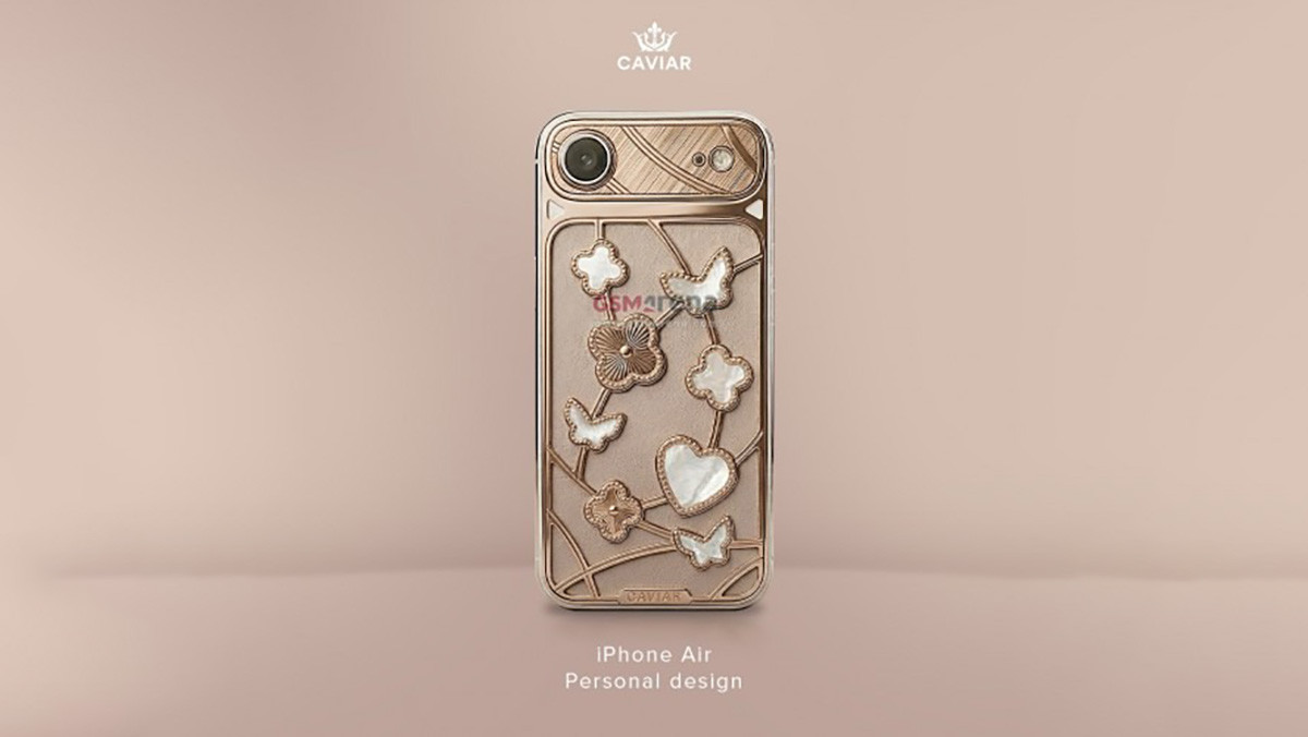 iPhone Air phiên bản tùy chỉnh bởi Caviar với chất liệu da và vàng