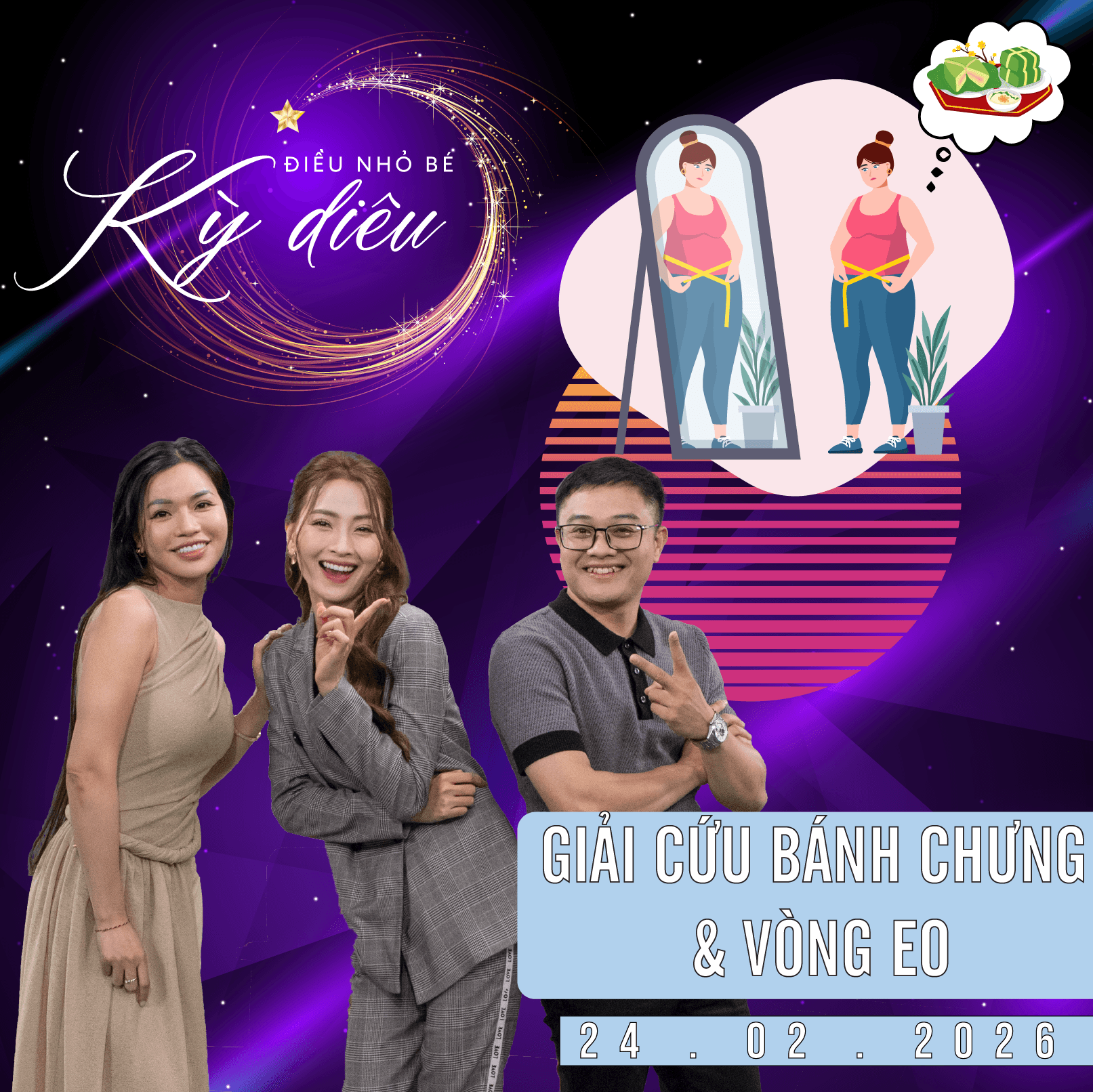 Chương trình Điều bé nhỏ kỳ diệu tư vấn cách xử lý đồ ăn thừa sau Tết.