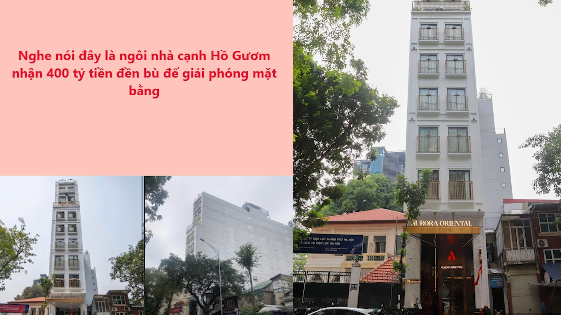 Thông tin đền bù khách sạn 9 tầng