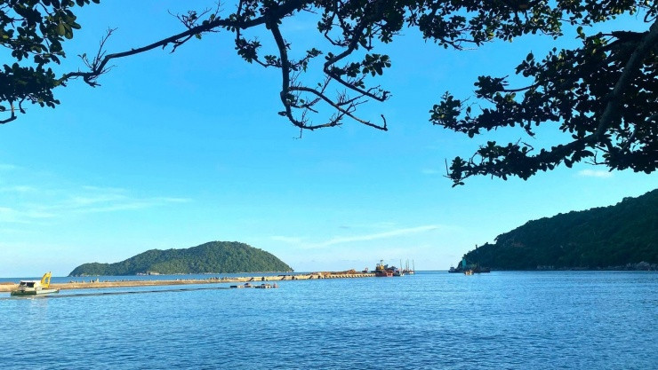 Cụm đảo Hòn Khoai nhìn từ trên cao