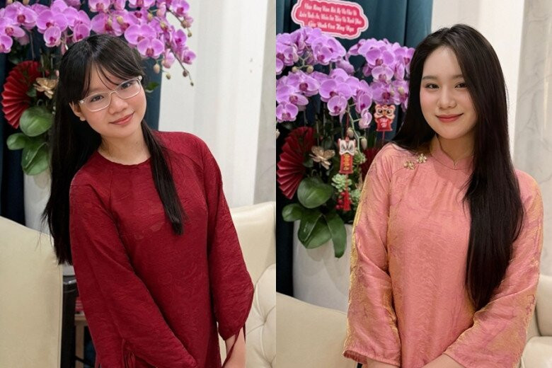 NSND Trịnh Kim Chi tự hào khoe hai ái nữ xinh xắn.