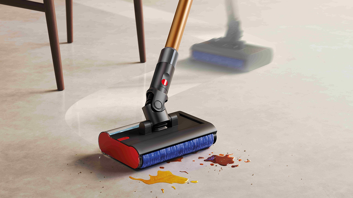 Khả năng làm sạch hiệu quả các vết bẩn khô và ướt của Dyson PencilWash