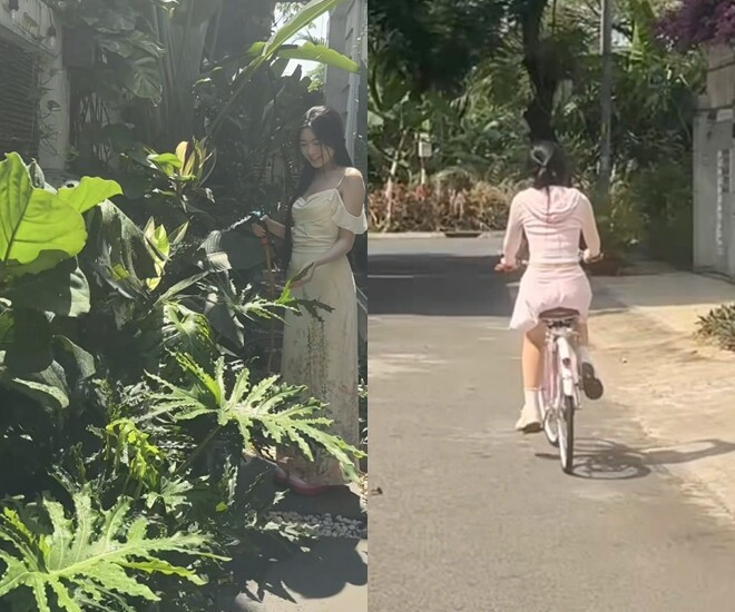 Hình ảnh chuẩn nàng thơ của con gái cả nhà MC Quyền Linh trong các hoạt động thường nhật.