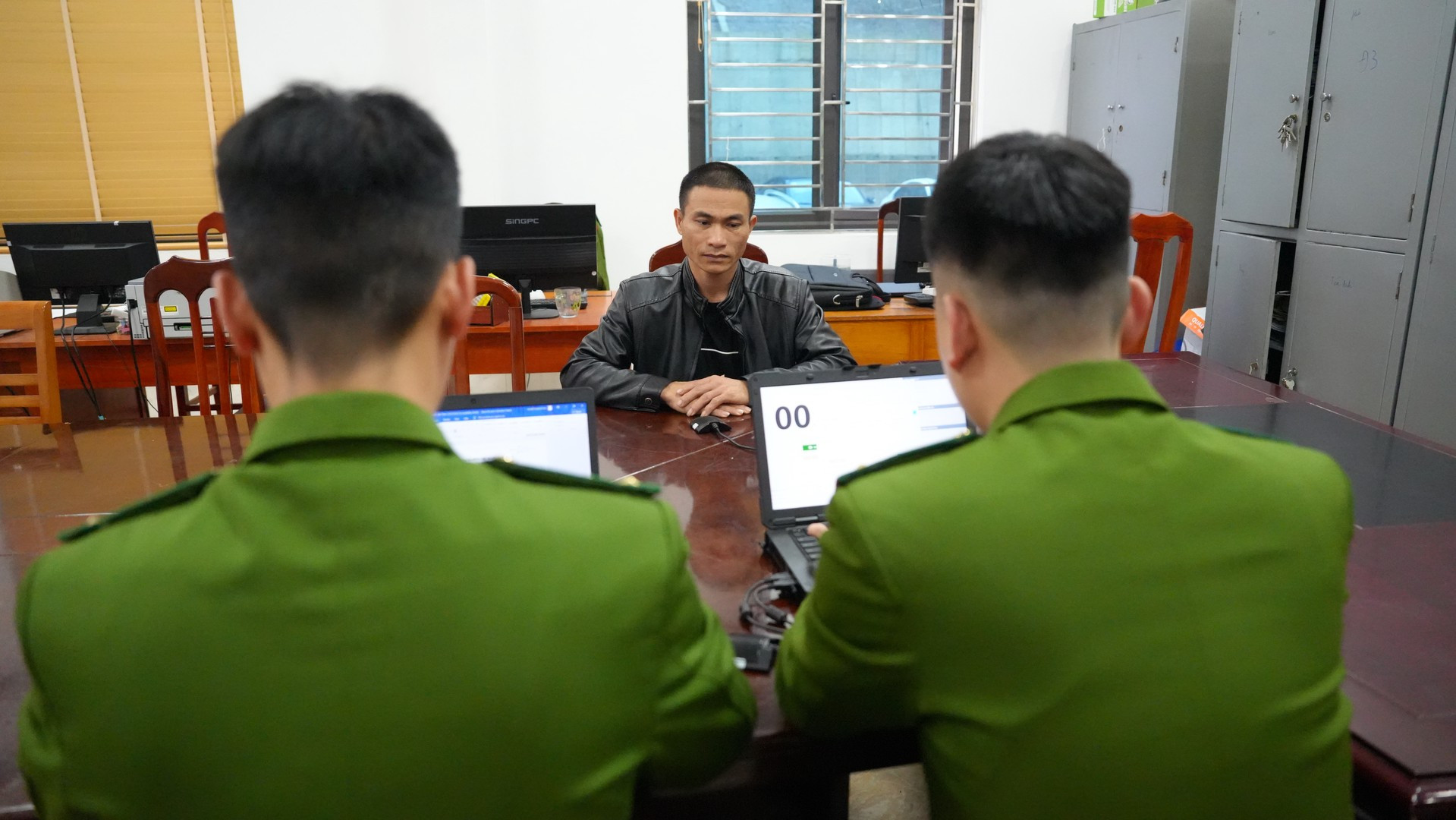 Bị can Nguyễn Văn Thâm tại cơ quan điều tra