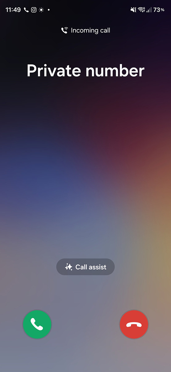 Giao diện cài đặt tính năng lọc cuộc gọi trên One UI 8.5