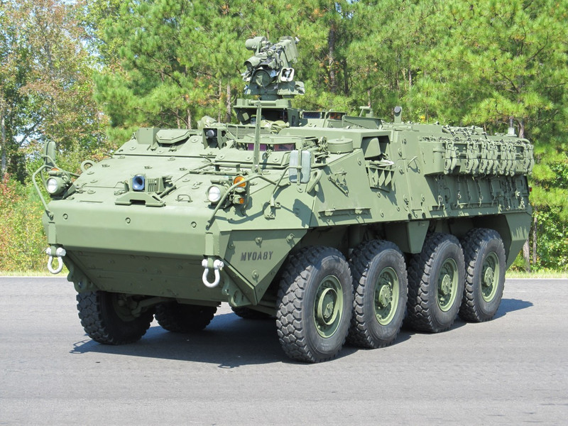Xe bọc thép Stryker tham gia các hoạt động huấn luyện thực địa