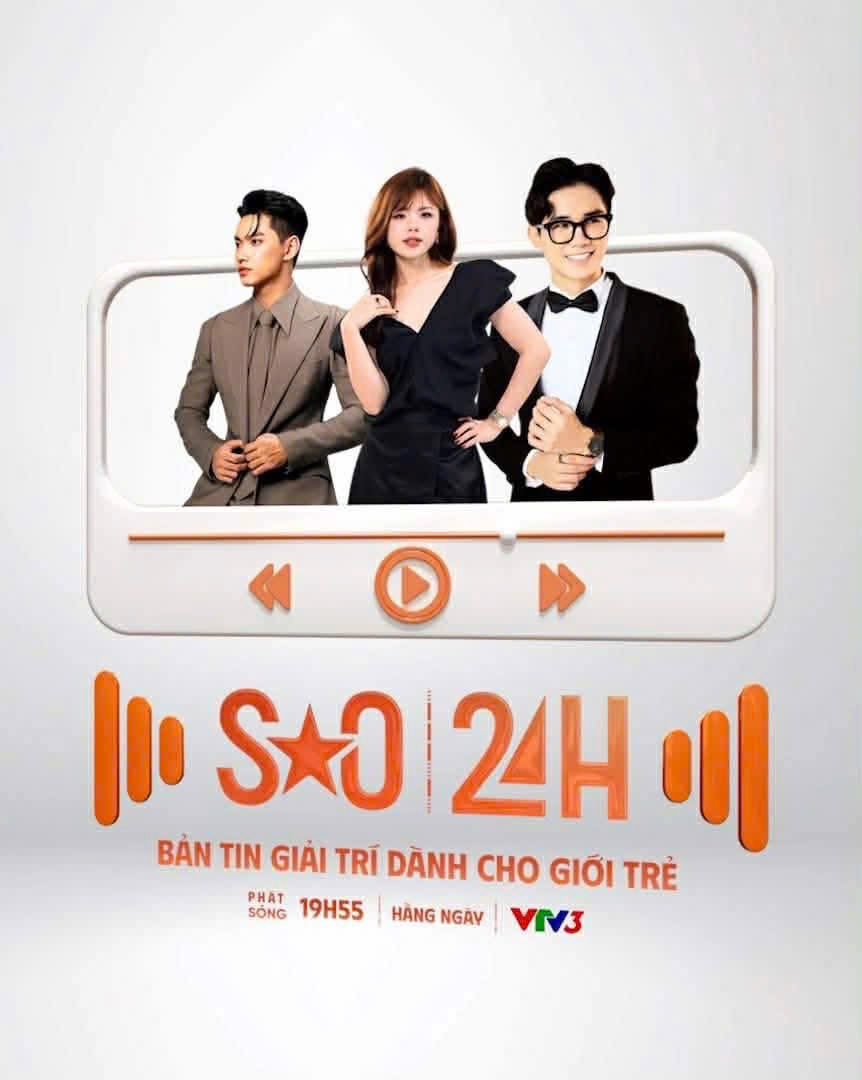 Bản tin giải trí SAO 24H phát sóng trên kênh VTV3