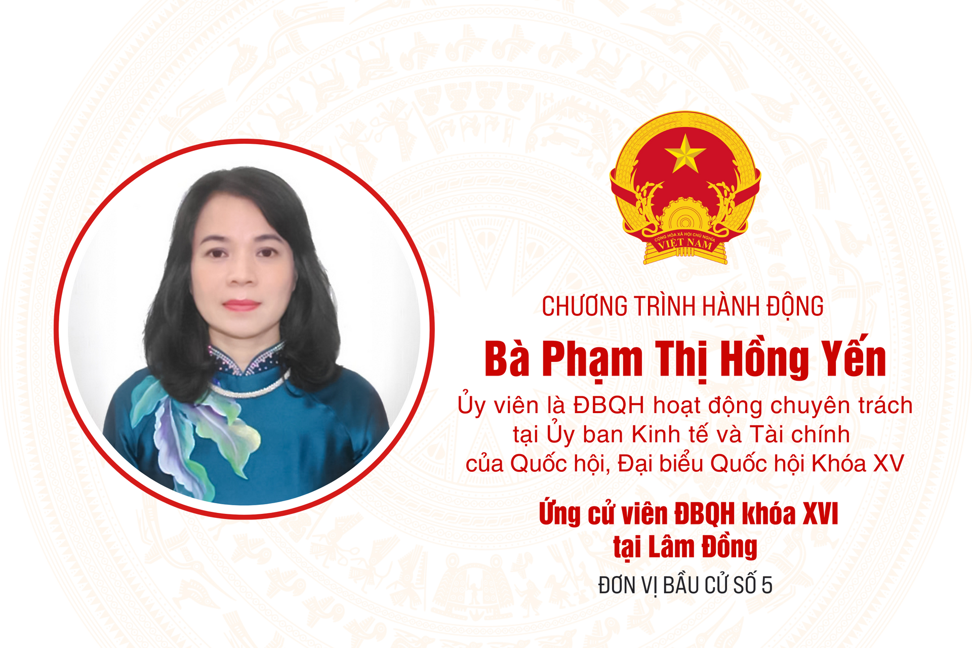 Bà Phạm Thị Hồng Yến pc