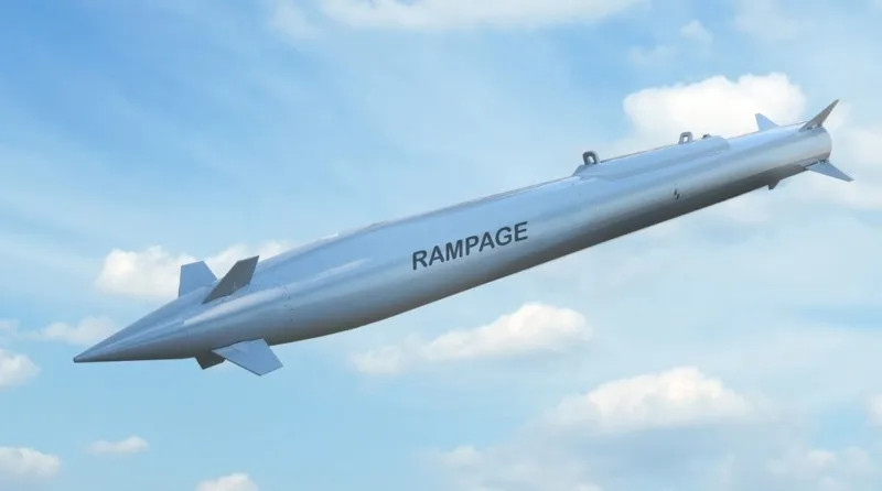 Hình ảnh mô phỏng tên lửa Rampage của Israel