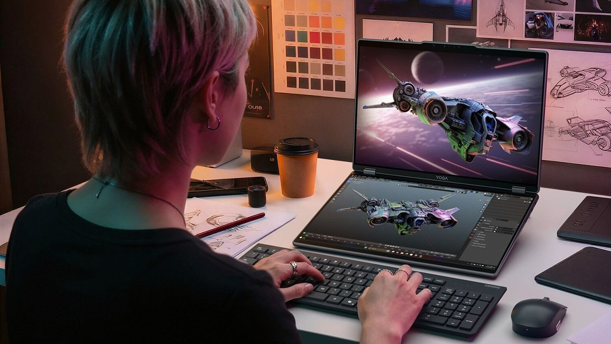 Lenovo Yoga Book Pro 3D ra mắt tại triển lãm MWC 2026