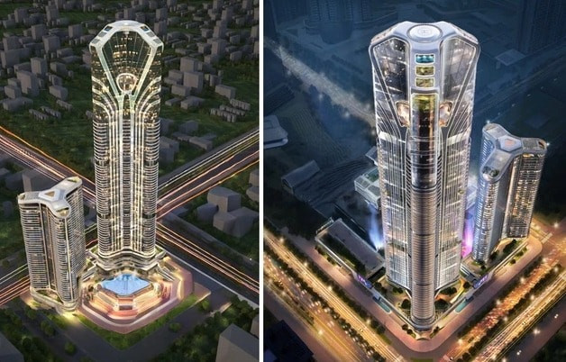 Thiết kế tòa tháp Dragon 75 Complex lấy cảm hứng từ hình tượng rồng trong văn hóa phương Đông