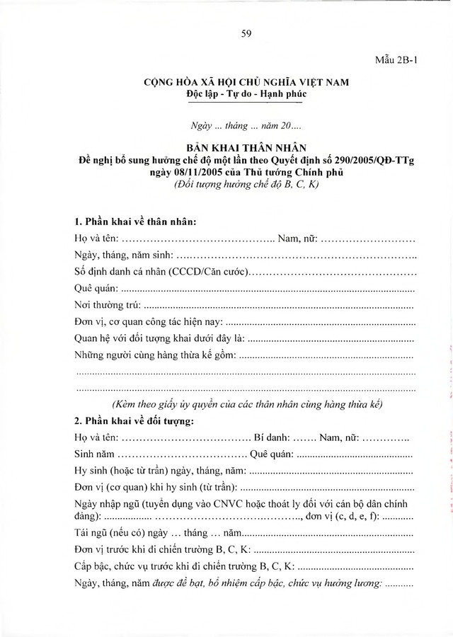 Chế độ chính sách với đối tượng trực tiếp tham gia kháng chiến chống Mỹ nhưng chưa được hưởng chính sách- Ảnh 54.