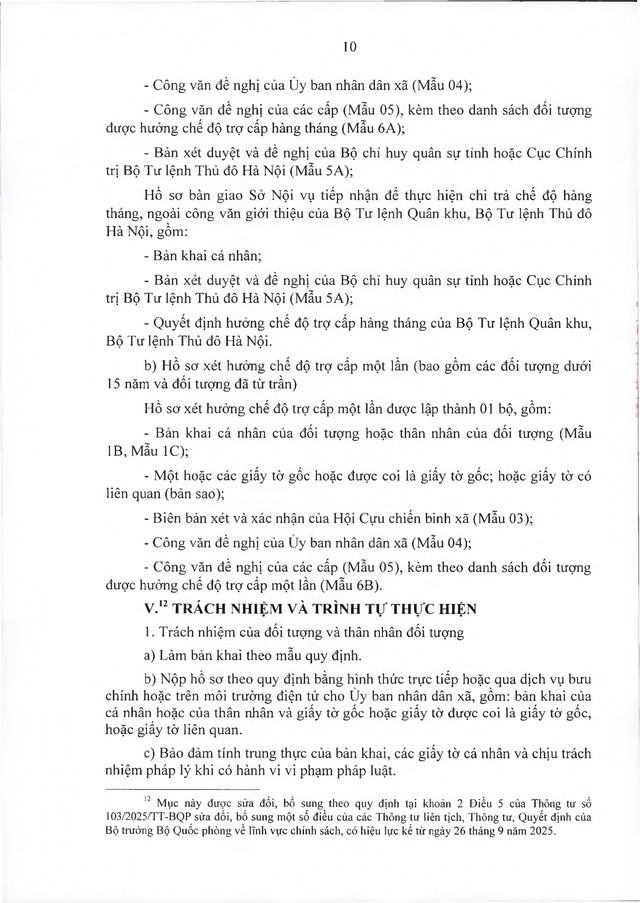Chế độ với quân nhân tham gia kháng chiến chống Mỹ, dưới 20 năm trong quân đội đã xuất ngũ- Ảnh 10.