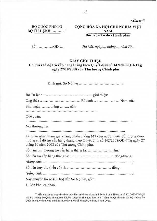 Chế độ với quân nhân tham gia kháng chiến chống Mỹ, dưới 20 năm trong quân đội đã xuất ngũ- Ảnh 42.
