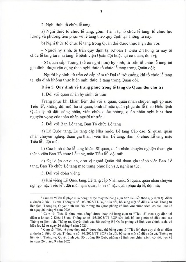 Quy định về lễ tang với quân nhân, công nhân, viên chức, người làm cơ yếu do Bộ Quốc phòng quản lý- Ảnh 19.