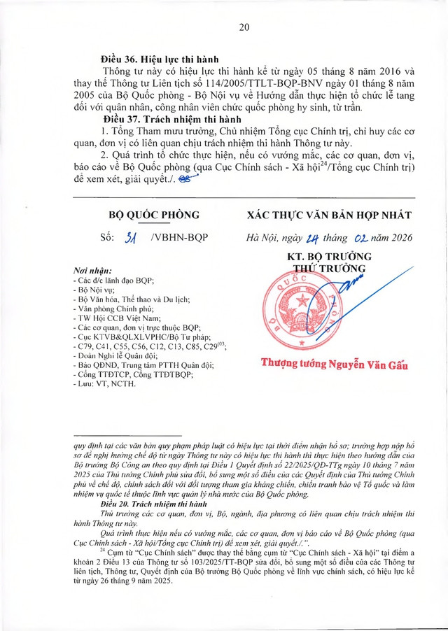 Quy định về lễ tang với quân nhân, công nhân, viên chức, người làm cơ yếu do Bộ Quốc phòng quản lý- Ảnh 36.